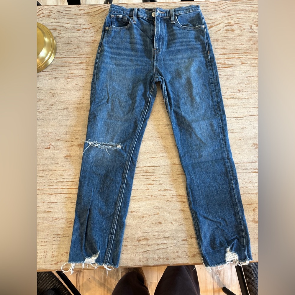 Hudson Jeans Women's Cropped Distressed Denim Holly